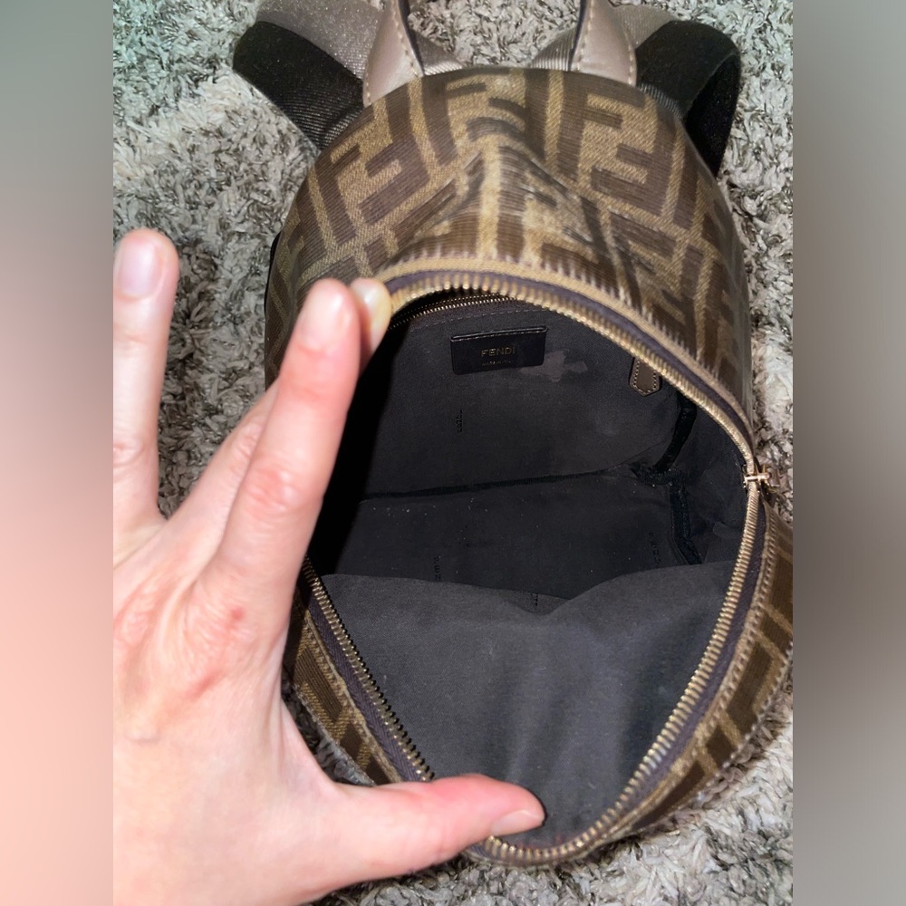 Authentic FENDI Backpack/ FF FENDI LOGO Super cute!! - Picture 3 of 12
